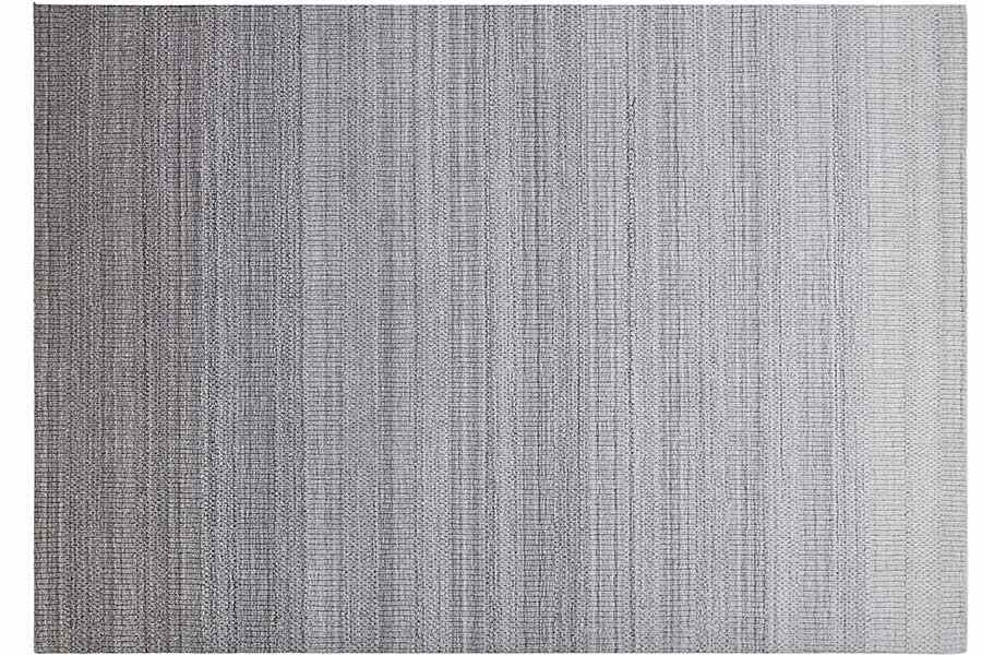 Thảm dệt thủ công IND07 xám đen