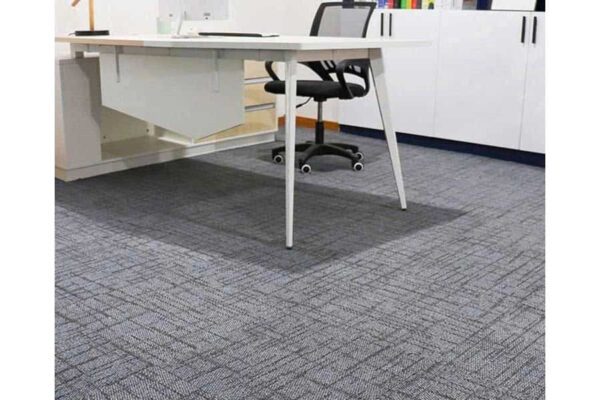 Thảm Tấm Trải Sàn Văn Phòng Màu Xám Đậm