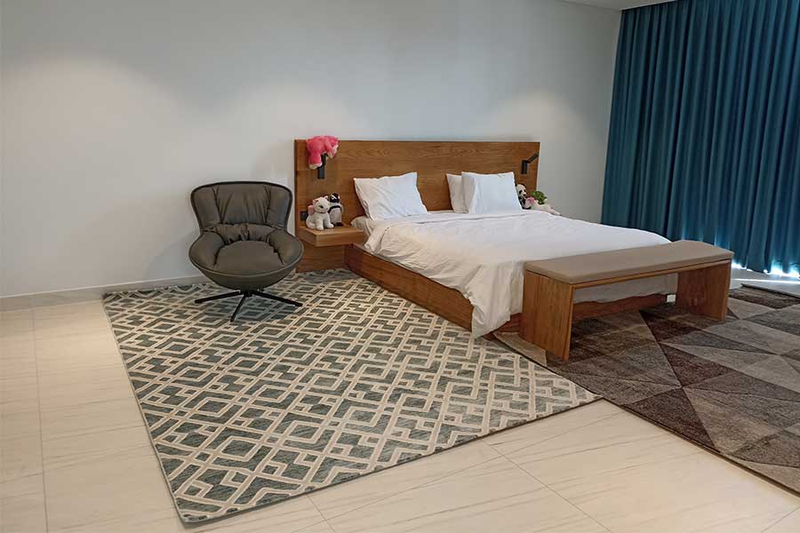 CÔNG TRÌNH HOÀN THIỆN Thảm phòng ngủ style luxury