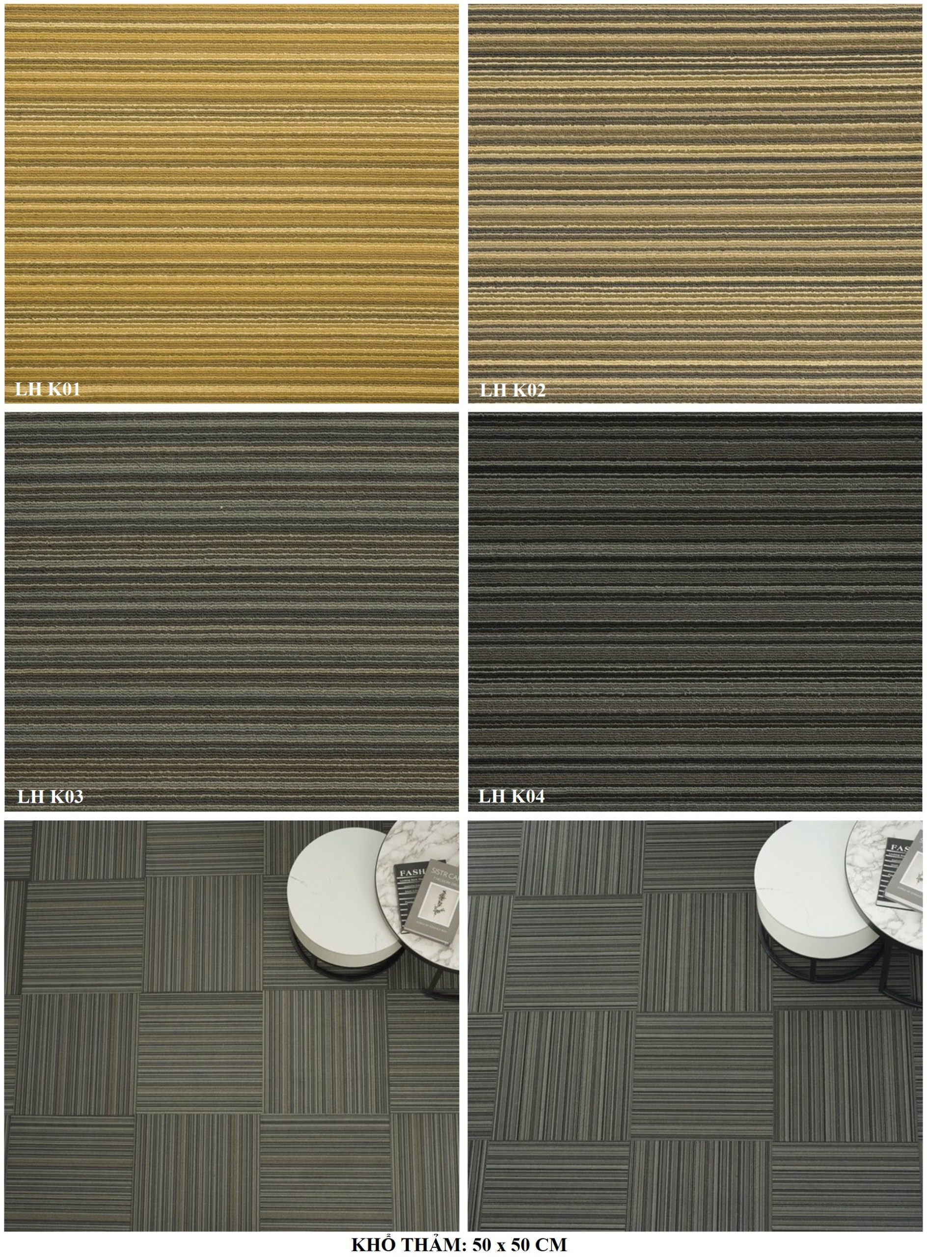 thảm vuông interface 50x50