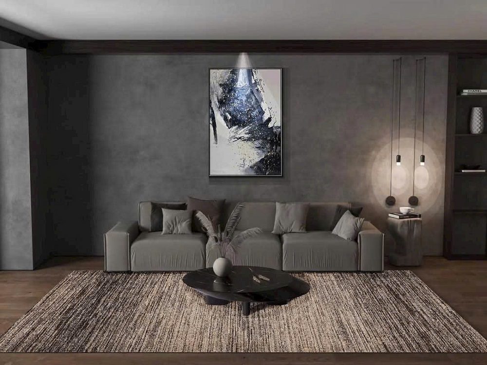 Thảm lông trải ghế sofa – Tăng điểm nhấn làm nổi bật phòng khách thảm lông trải ghế sofa